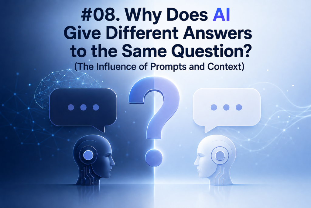 #08. Why Does AI Give Different Answers to the Same Question? (The Influence of Prompts and Context)