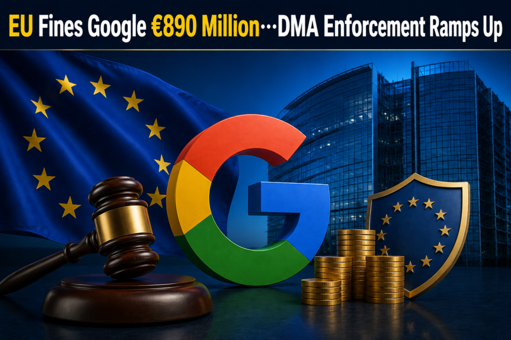 EU Fines Google €890 Million…DMA Enforcement Ramps Up