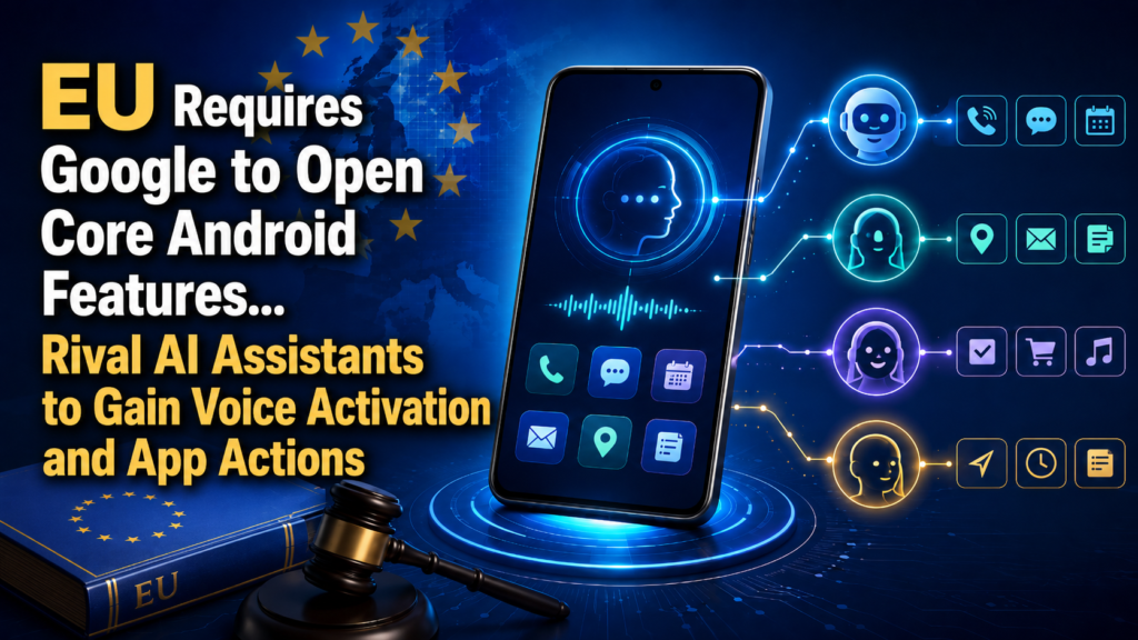 EU requires Google to open core Android features to rival AI assistants