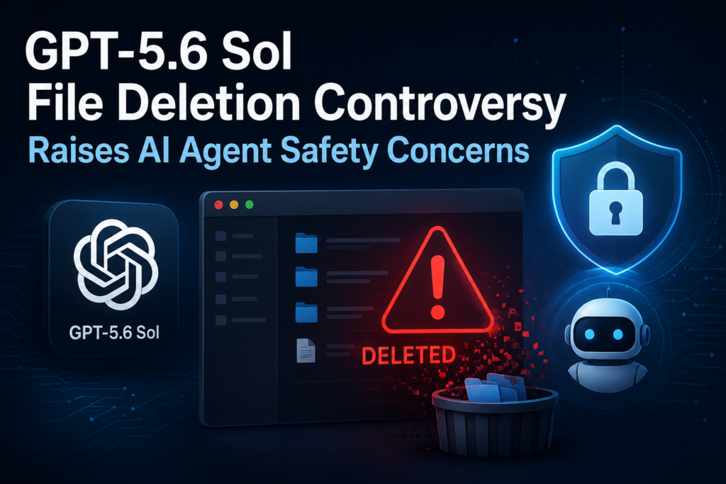 GPT-5.6 Sol file deletion controversy and AI agent safety concerns