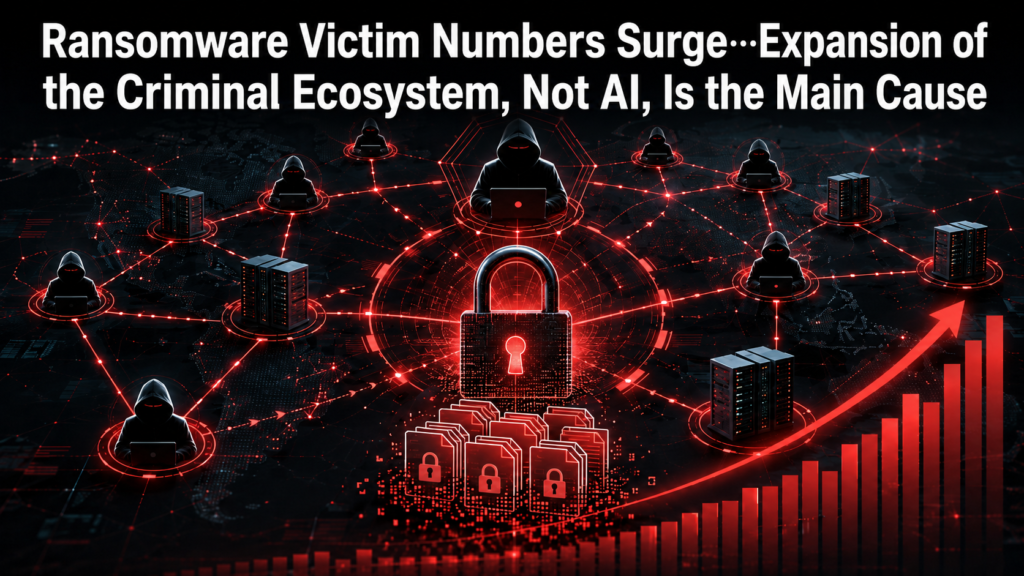 Ransomware Victim Numbers Surge…Expansion of the Criminal Ecosystem, Not AI, Is the Main Cause