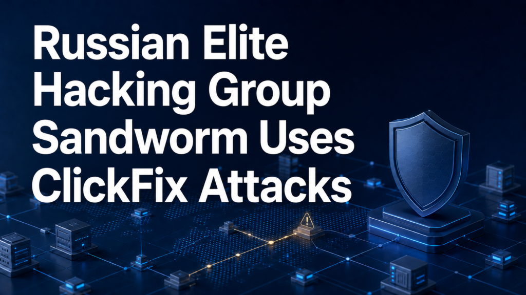 Russian Elite Hacking Group Sandworm Uses ClickFix Attacks