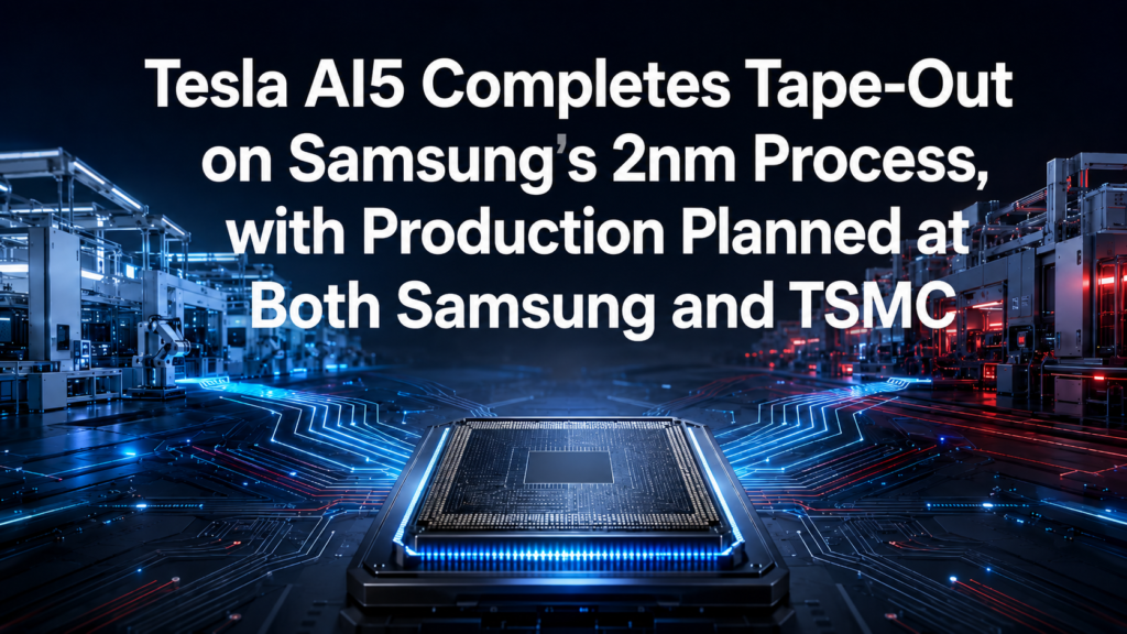 Tesla AI5 prepared for production using Samsung’s 2nm process