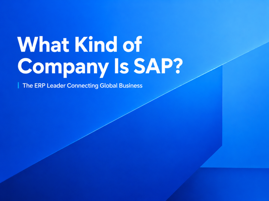An introduction to SAP and its role as a leading global ERP software company.